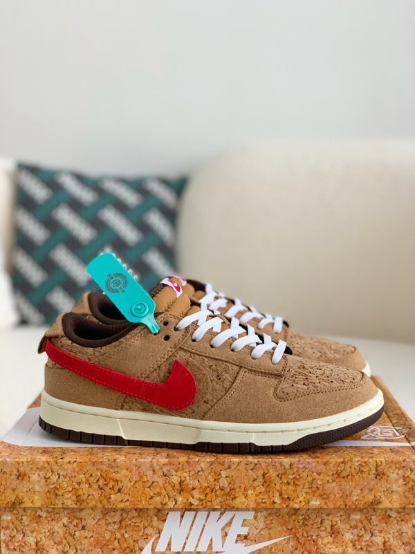 ¡¸#1488¡¹CLOT x Nike Dunk Low SP CN GCEL Cork Sneakers
