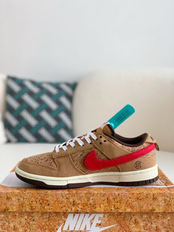 ¡¸#1488¡¹CLOT x Nike Dunk Low SP CN GCEL Cork Sneakers - Image 4