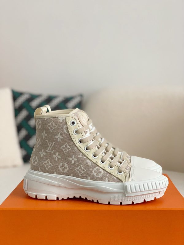 「#876」Louis Vuitton Squad Women's flat bottomed boots