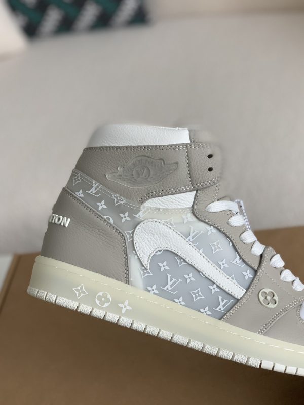 「#1579」Louis Vuitton x Nike Air Jorda 1 High AJ1 Sneakers - Image 6