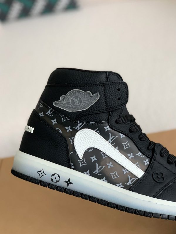 「#1580」Louis Vuitton x Nike Air Jorda 1 High AJ1 Sneakers - Image 6