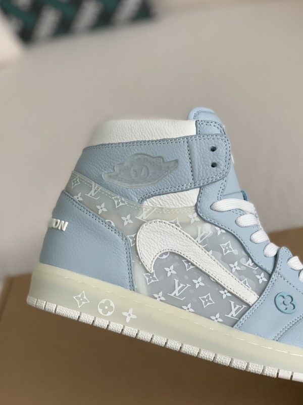 「#1581」Louis Vuitton x Nike Air Jorda 1 High AJ1 Sneakers - Image 6