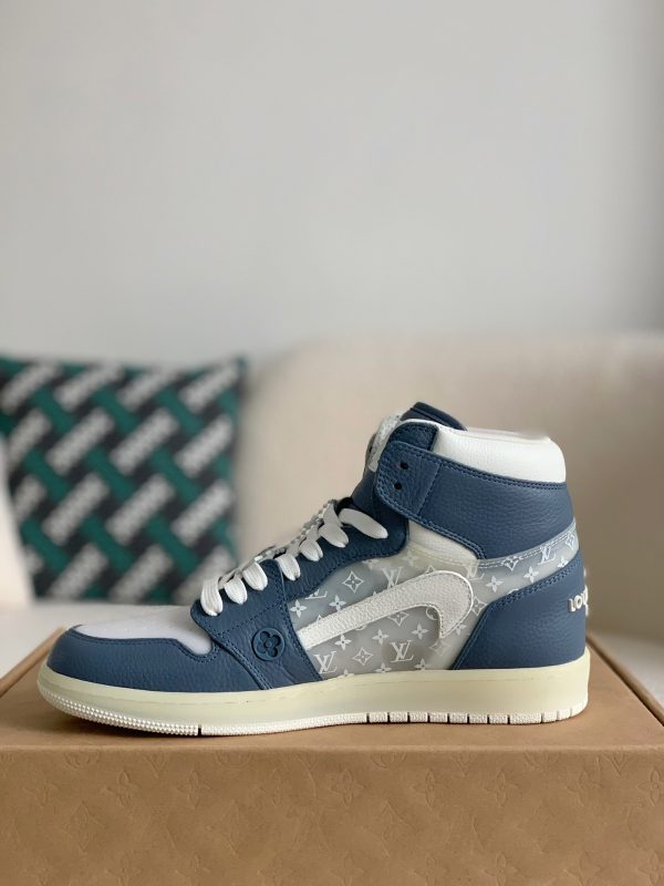 「#1582」Louis Vuitton x Nike Air Jorda 1 High AJ1 Sneakers - Image 4