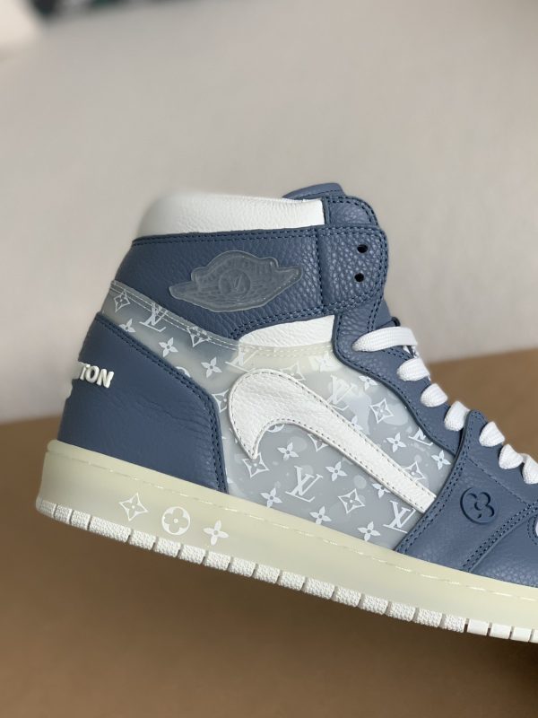 「#1582」Louis Vuitton x Nike Air Jorda 1 High AJ1 Sneakers - Image 6