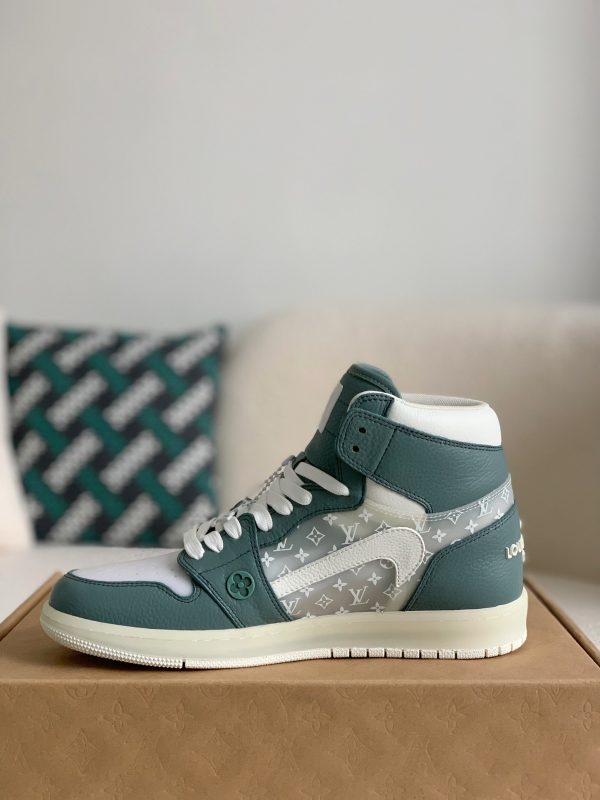 「#1583」Louis Vuitton x Nike Air Jorda 1 High AJ1 Sneakers - Image 4