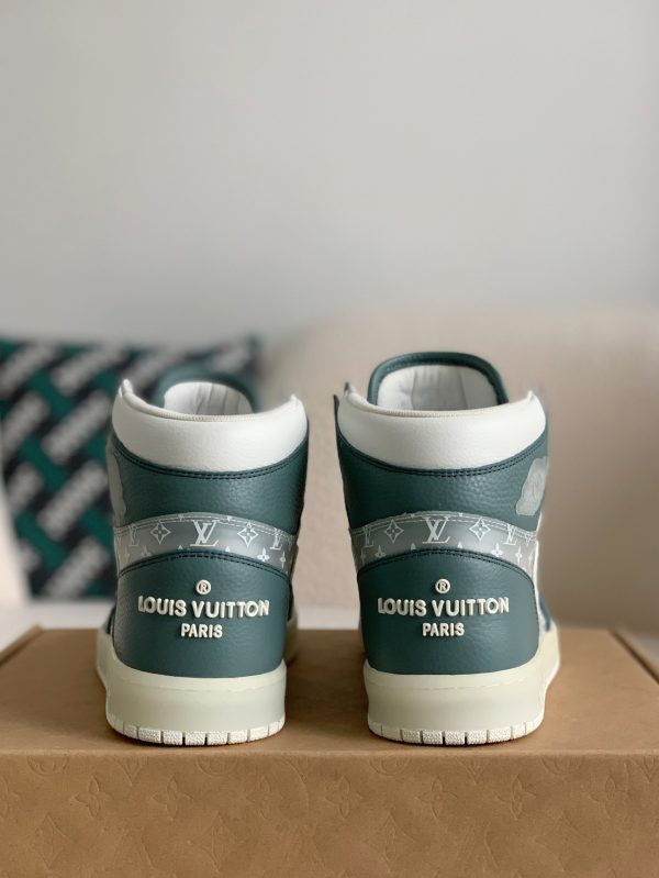 「#1583」Louis Vuitton x Nike Air Jorda 1 High AJ1 Sneakers - Image 5