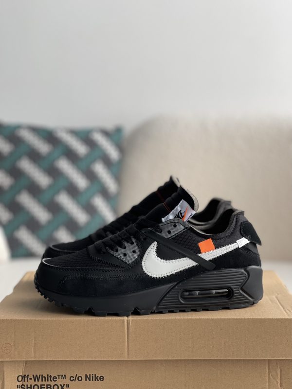 ¡¸#1787¡¹Off-White x Nike Air Max 90 Black THE TEN Sneakers - Image 2