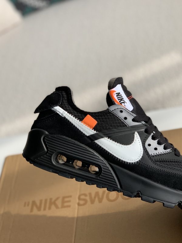 ¡¸#1787¡¹Off-White x Nike Air Max 90 Black THE TEN Sneakers - Image 6