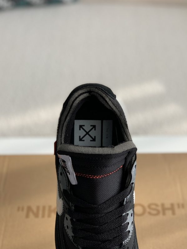 ¡¸#1787¡¹Off-White x Nike Air Max 90 Black THE TEN Sneakers - Image 8