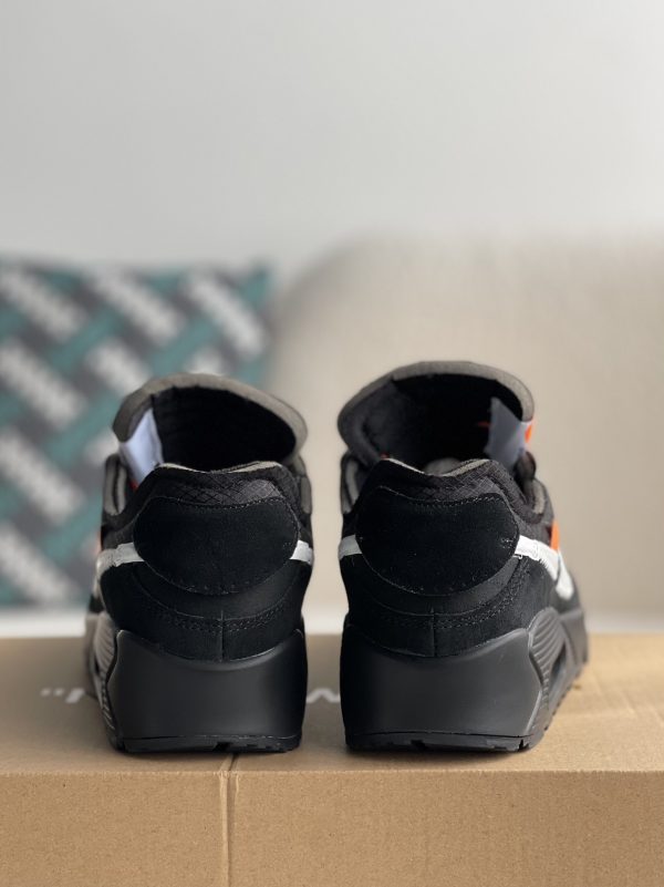 ¡¸#1787¡¹Off-White x Nike Air Max 90 Black THE TEN Sneakers - Image 5