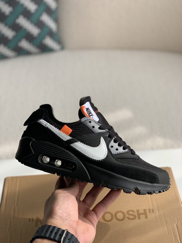 ¡¸#1787¡¹Off-White x Nike Air Max 90 Black THE TEN Sneakers - Image 3