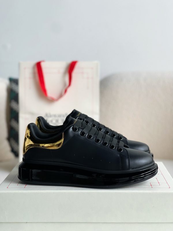 ¡¸#492¡¹Alexander McQueen MQ golden cowhide tail Air cushion bottom Sneakers