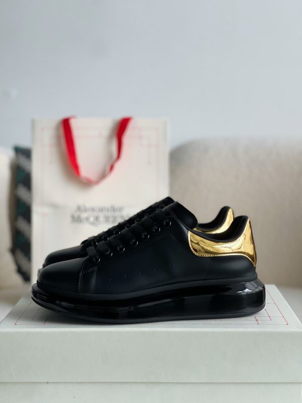 ¡¸#492¡¹Alexander McQueen MQ golden cowhide tail Air cushion bottom Sneakers - Image 2