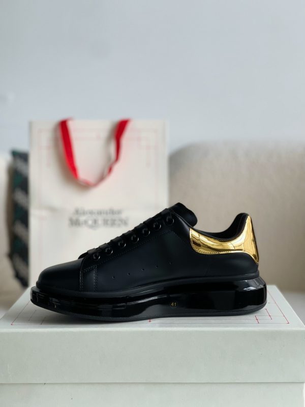 ¡¸#492¡¹Alexander McQueen MQ golden cowhide tail Air cushion bottom Sneakers - Image 4