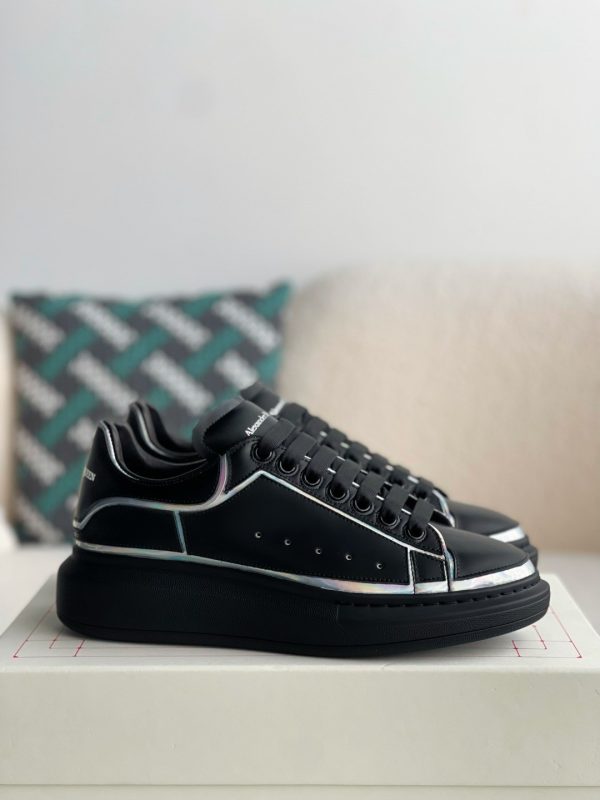 ¡¸#2061¡¹Alexander McQueen MQ golden cowhide tail Air cushion bottom Sneakers