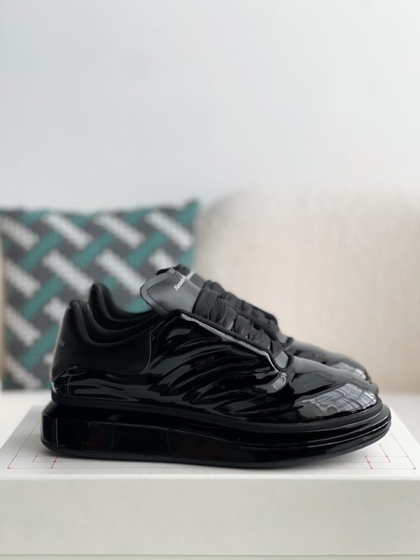 ¡¸#2064¡¹Alexander McQueen MQ golden cowhide tail Air cushion bottom Sneakers