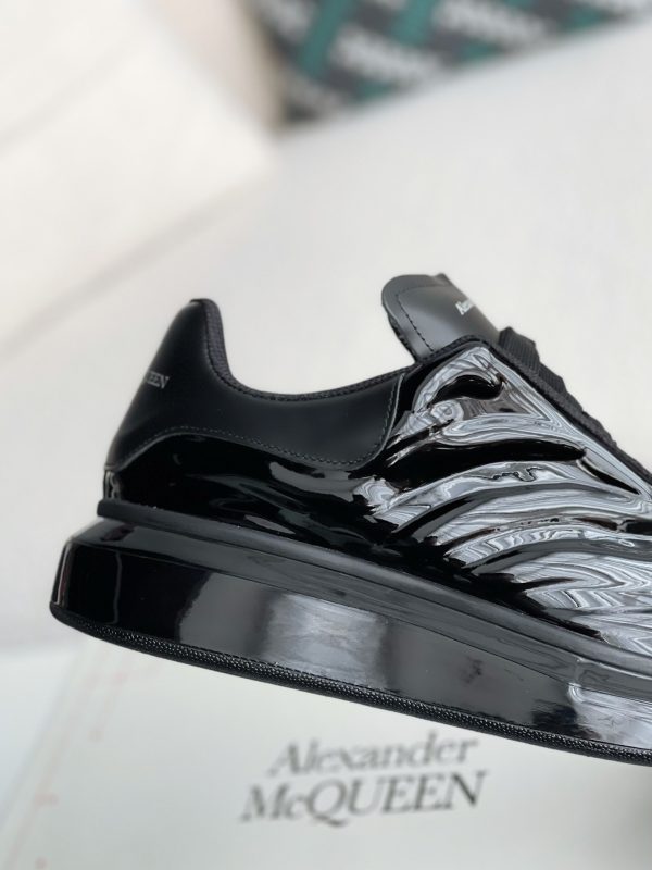 ¡¸#2064¡¹Alexander McQueen MQ golden cowhide tail Air cushion bottom Sneakers - Image 6