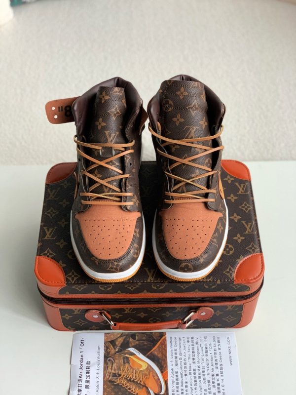 「#2073」LOUIS VUITTON × NIKE AIR FORCE 1 Sneaker High-tops - Image 3