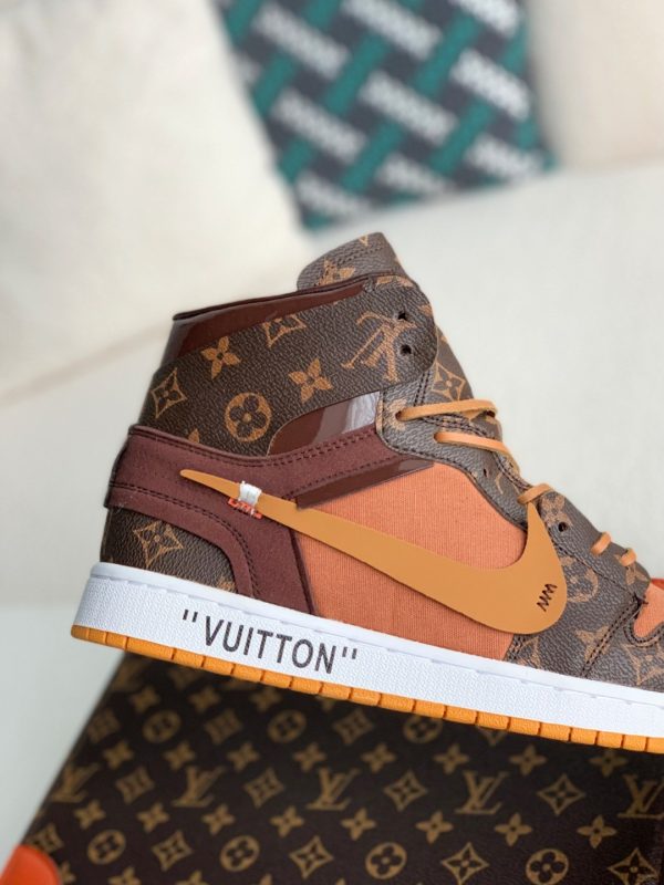 「#2073」LOUIS VUITTON × NIKE AIR FORCE 1 Sneaker High-tops - Image 6