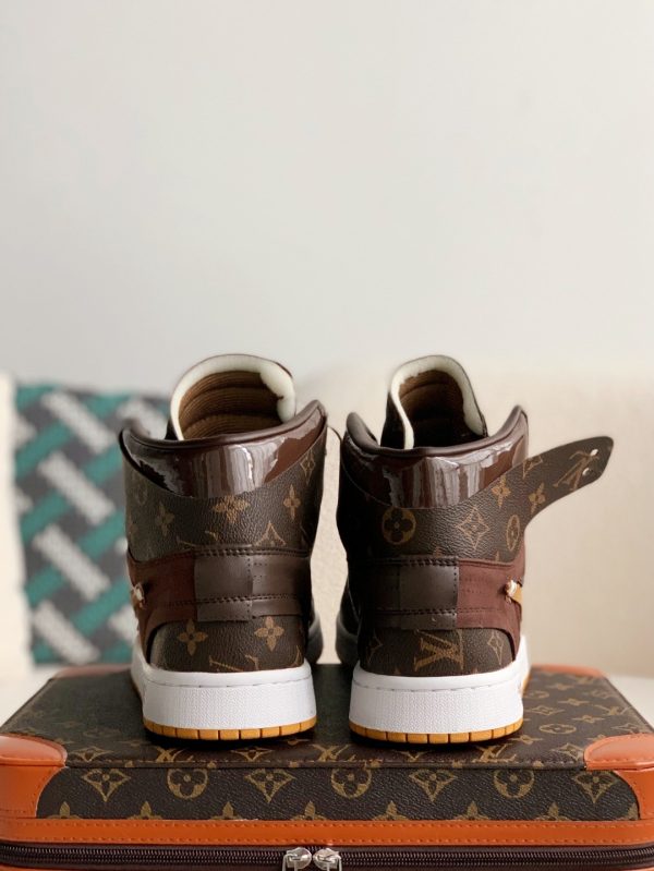 「#2073」LOUIS VUITTON × NIKE AIR FORCE 1 Sneaker High-tops - Image 4