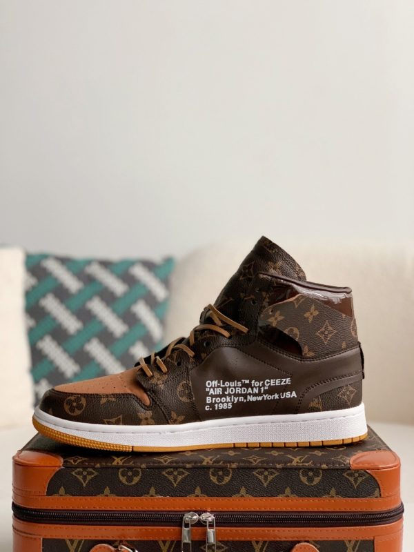 「#2073」LOUIS VUITTON × NIKE AIR FORCE 1 Sneaker High-tops - Image 7