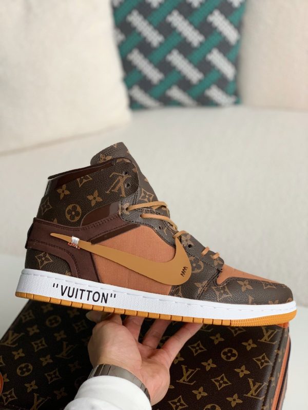 「#2073」LOUIS VUITTON × NIKE AIR FORCE 1 Sneaker High-tops - Image 5