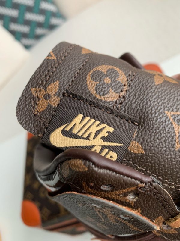 「#2073」LOUIS VUITTON × NIKE AIR FORCE 1 Sneaker High-tops - Image 9