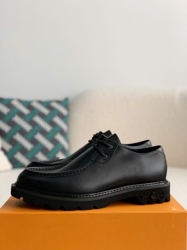 「#2256」Louis Vuitton Men's Leather Shoes - Image 2