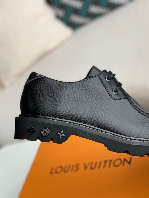 「#2256」Louis Vuitton Men's Leather Shoes - Image 6