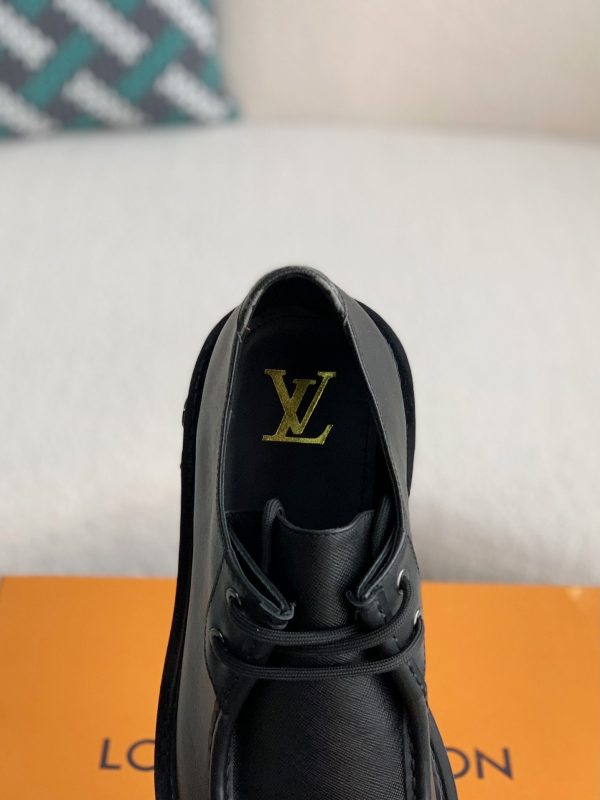 「#2256」Louis Vuitton Men's Leather Shoes - Image 7