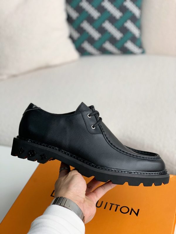 「#2256」Louis Vuitton Men's Leather Shoes - Image 3