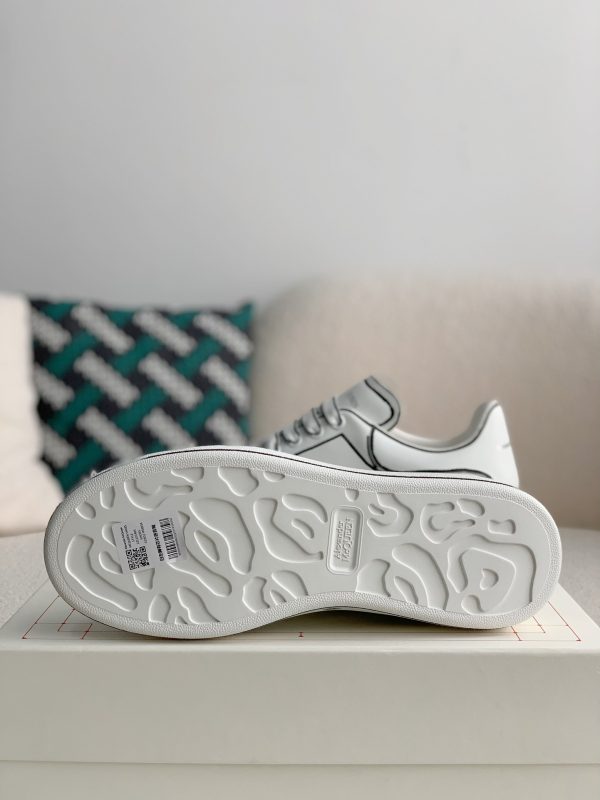 ¡¸#487¡¹Alexander McQueen MQ White hand-painted Sneakers - Image 9