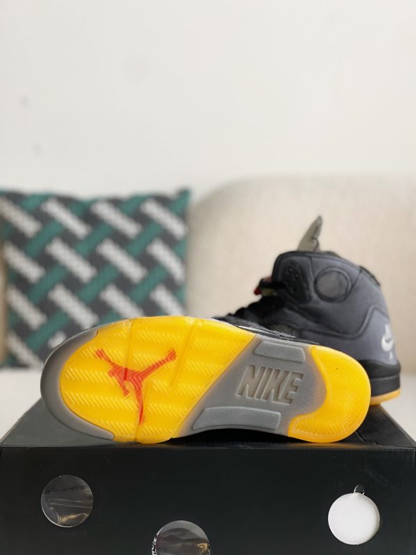 ¡¸#2614¡¹OFF_WHITExJordan Air Jordan 5 Retro SP High-top basketball shoes - Image 5