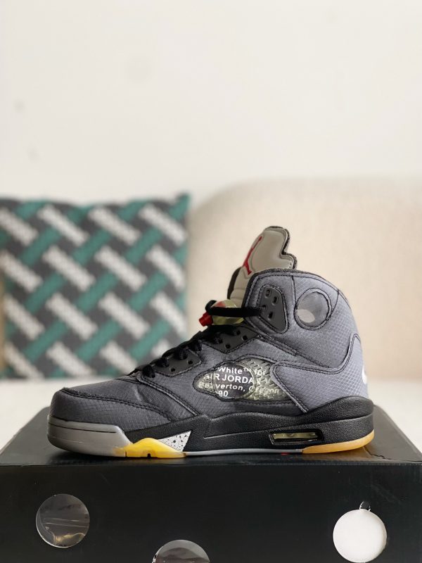 ¡¸#2614¡¹OFF_WHITExJordan Air Jordan 5 Retro SP High-top basketball shoes - Image 4