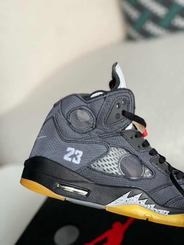 ¡¸#2614¡¹OFF_WHITExJordan Air Jordan 5 Retro SP High-top basketball shoes - Image 7
