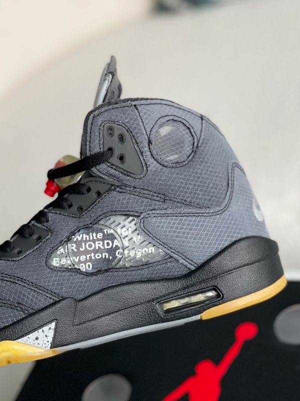 ¡¸#2614¡¹OFF_WHITExJordan Air Jordan 5 Retro SP High-top basketball shoes - Image 8