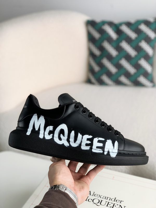 ¡¸#2618¡¹Alexander McQueen black letter Sneakers - Image 6