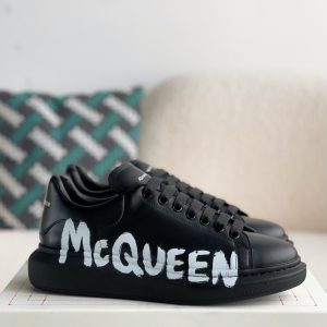 ¡¸#2618¡¹Alexander McQueen black letter Sneakers