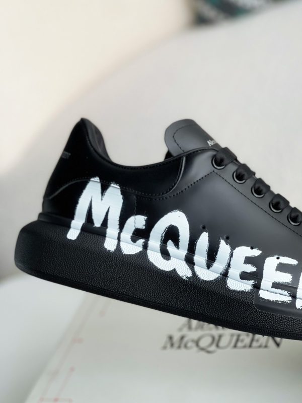 ¡¸#2618¡¹Alexander McQueen black letter Sneakers - Image 7