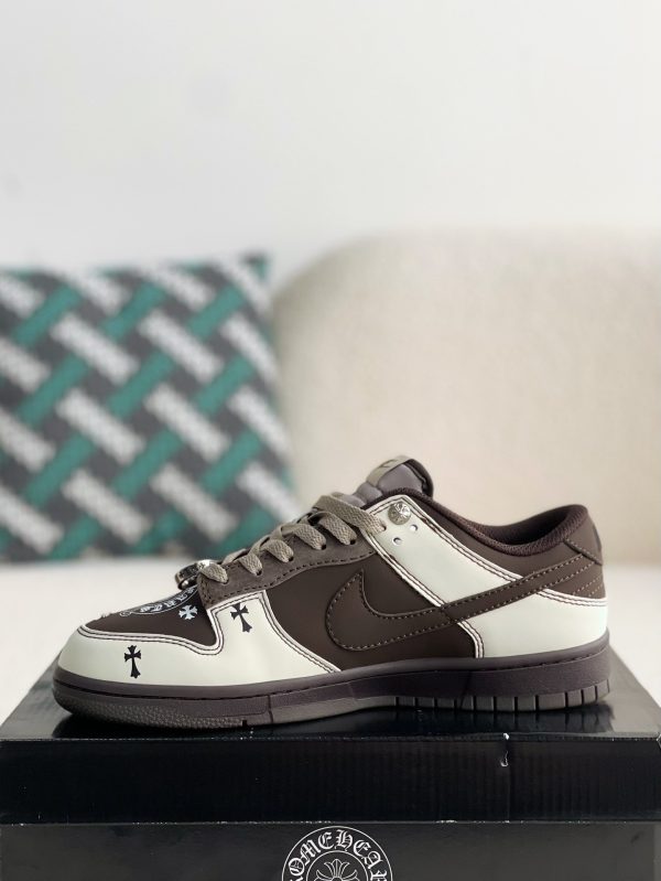 ¡¸#2804¡¹Chrome Hearts x Nike Dunk Low Sneakers - Image 4