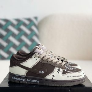 ¡¸#2804¡¹Chrome Hearts x Nike Dunk Low Sneakers