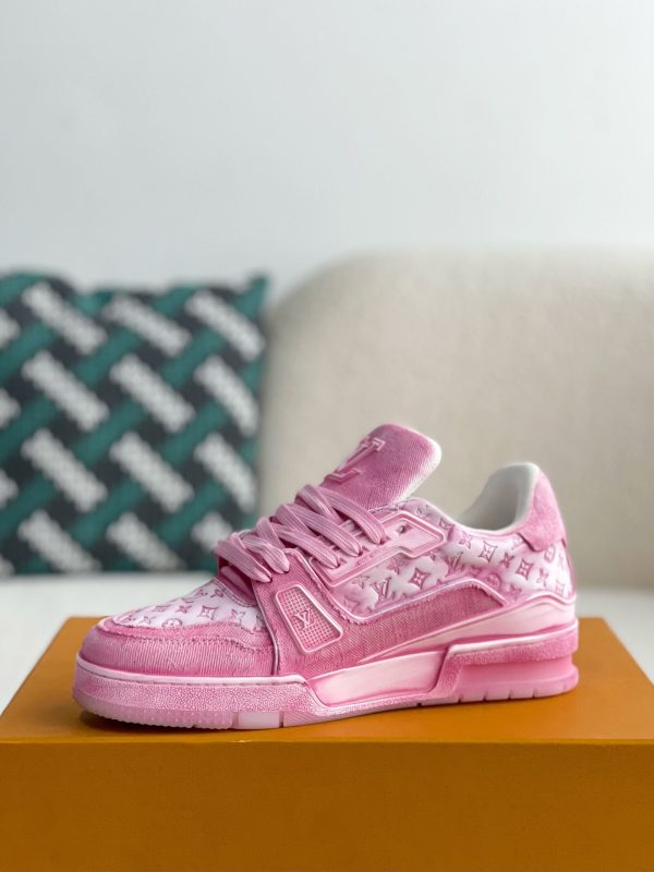 「#3317」 LOUIS VUITTON TRAINER SNEAKERS - Image 4