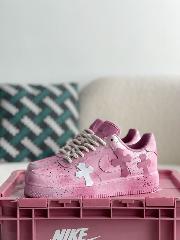 ¡¸#3435¡¹Chrome Hearts x Nike Air Force 1 sneakers - Image 2