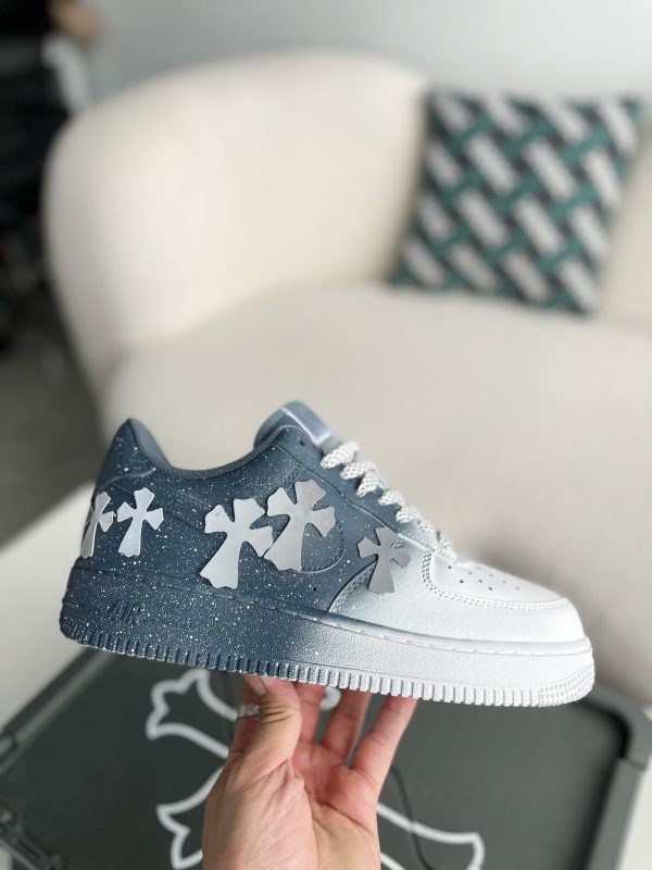 ¡¸#3437¡¹Chrome Hearts x Nike Air Force 1 sneakers - Image 6