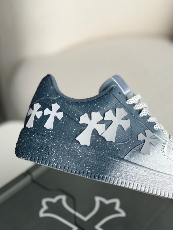 ¡¸#3437¡¹Chrome Hearts x Nike Air Force 1 sneakers - Image 7