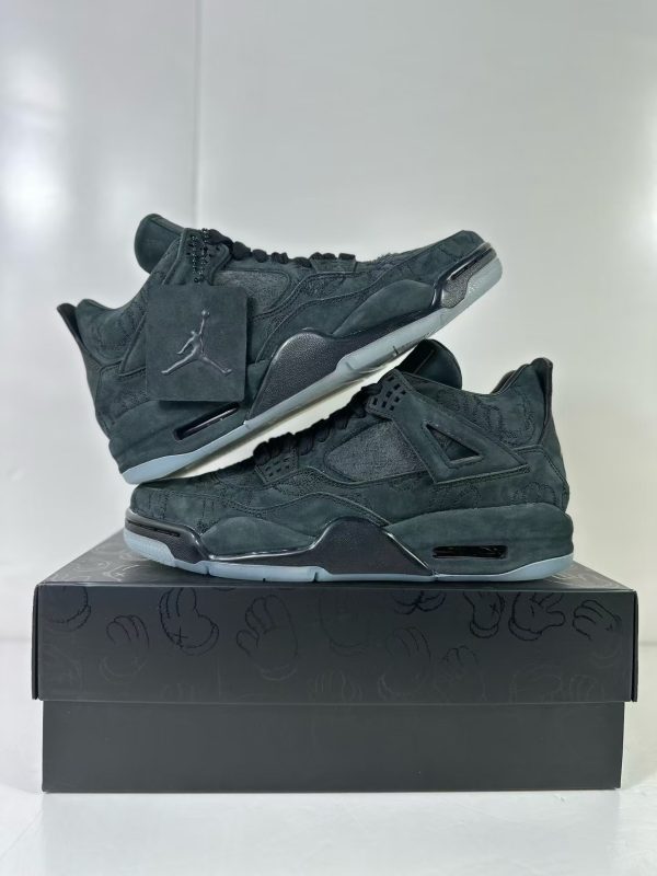 ¡¸#3479¡¹Jordan Air Jordan 4 retro kaws suede lightweight wear-resistant non-slip mid-top - Image 2