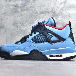 ¡¸#3492¡¹Jordan Air Jordan 4 retro collaboration ice blue wear-resistant non-slip mid-top