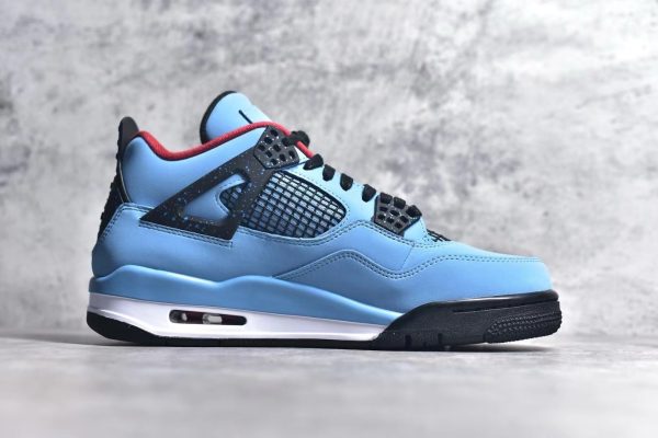 ¡¸#3492¡¹Jordan Air Jordan 4 retro collaboration ice blue wear-resistant non-slip mid-top - Image 3