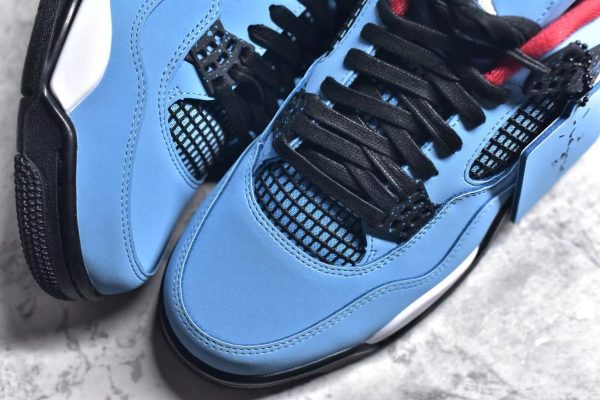 ¡¸#3492¡¹Jordan Air Jordan 4 retro collaboration ice blue wear-resistant non-slip mid-top - Image 8