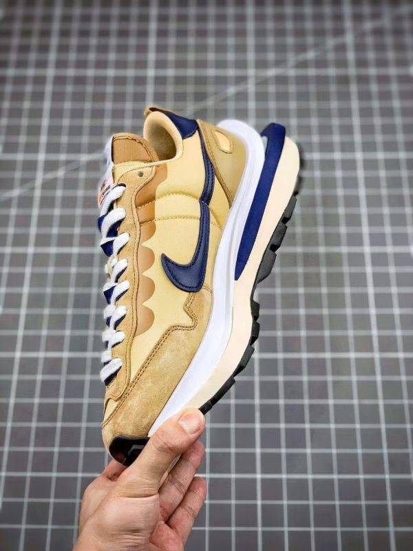 ¡¸#3504¡¹Sacai x Nike VaporWaffle sesame and blue void - Image 6